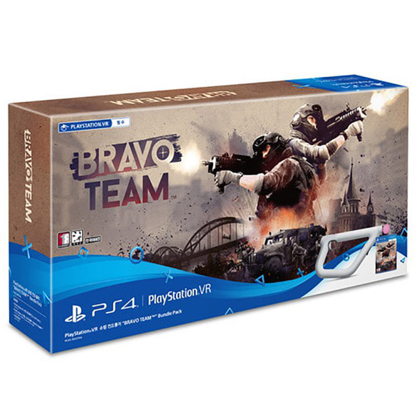 PS4 브라보 팀 한글판 PSVR 슈팅 컨트롤러 번들팩 / VR 필수